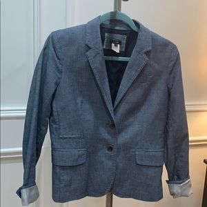 J.Crew denim blazer jacket (Size 4) NWOT